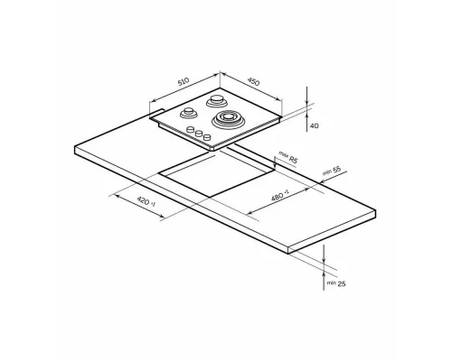 Варочная поверхность LEX GVG 434 BBL