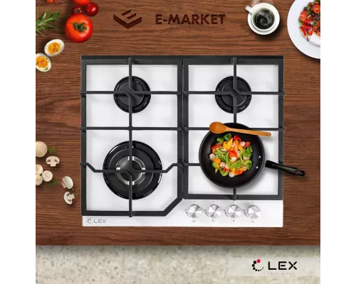 Варочная поверхность LEX GVG 640-1 WH белый