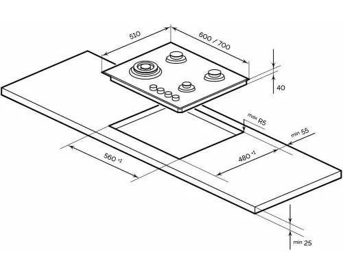 Варочная поверхность LEX GVG 642-1 WH белый