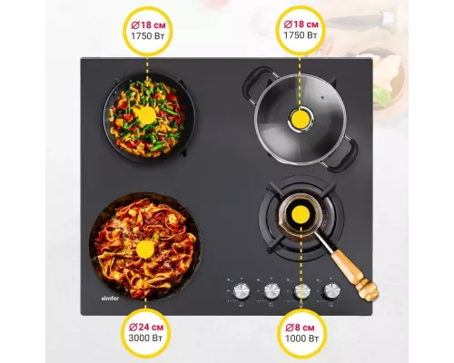 Варочная поверхность Simfer H60N40B416 черная