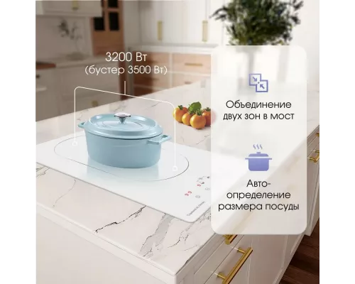 Варочная поверхность Zigmund & Shtain CI 35.3 W белый