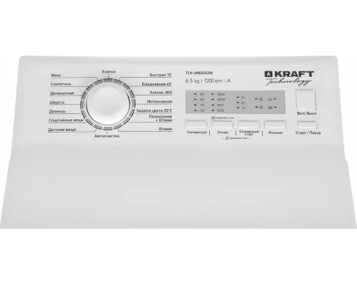 Вертикальная стиральная машина KRAFT Technology TCH-UME6502W