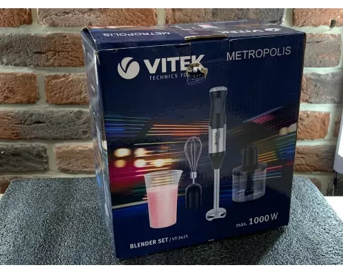 Блендер Vitek VT-3425 черный/серебристый