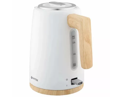 Чайник Vitek VT-1154 белый/дерево