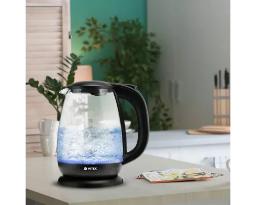 Чайник Vitek VT-7058 (MC) черный/стекло
