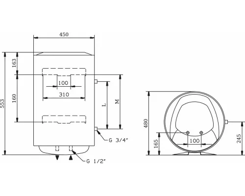 Электрический водонагреватель Ariston PRO1 R 50 V PL