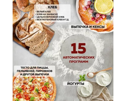 Хлебопечь GFGril GFB-5000 серебристый