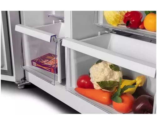 Холодильник Hyundai CS6073FV белый/стекло