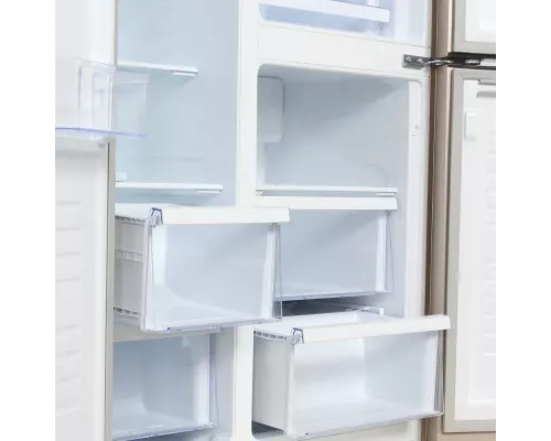 Холодильник Hyundai CS6073FV шампань/стекло