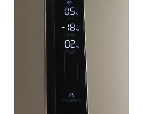 Холодильник Hyundai CS6073FV шампань/стекло