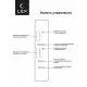 Холодильник LEX LCD432GrID серый