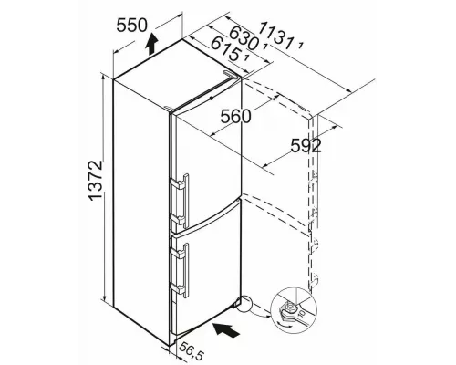 Холодильник Liebherr CUe 2331-26 001 белый