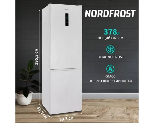 Холодильник Nordfrost RFC 390D NFW белый