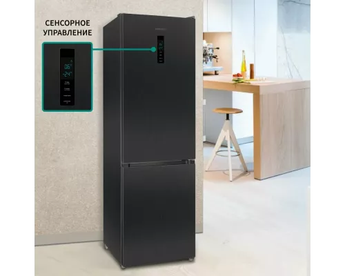 Холодильник Nordfrost RFC 390D NFXd темная нержавеющая сталь