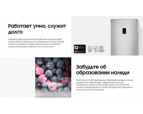 Холодильник Samsung RB30A32N0SA серый Холодильник Samsung RB30A32N0SA серый