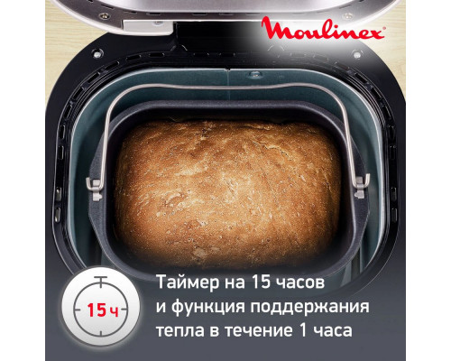 Хлебопечь Moulinex OW240E30 серебристый/черный