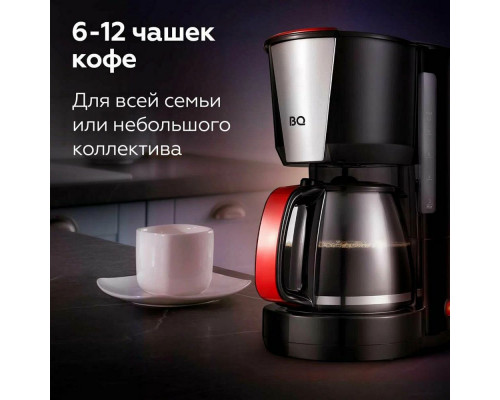 Кофеварка BQ CM1008 черный/красный