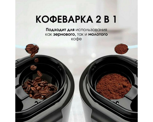Кофеварка BQ CM7001 Steel-Black Кофеварка BQ CM7001 Steel-Black