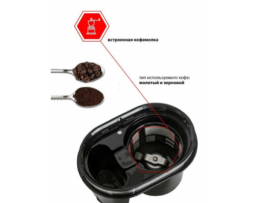 Кофеварка JVC JK-CF36 черный/серебристый Кофеварка JVC JK-CF36 черный/серебристый