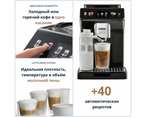 Кофемашина DeLonghi ECAM450.55.G черный