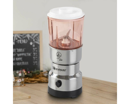 Кофемолка Endever Costa-1066 стальной Кофемолка Endever Costa-1066 стальной