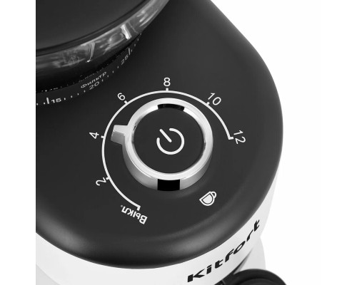 Кофемолка Kitfort КТ-7205 белый/черный