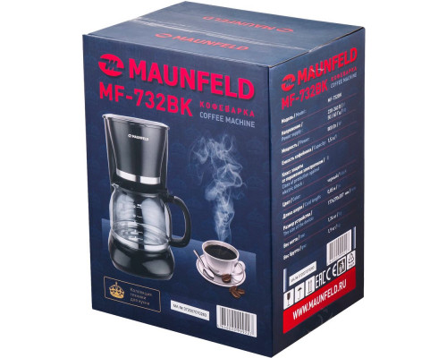 Кофеварка MAUNFELD MF-732BK черный Кофеварка MAUNFELD MF-732BK черный