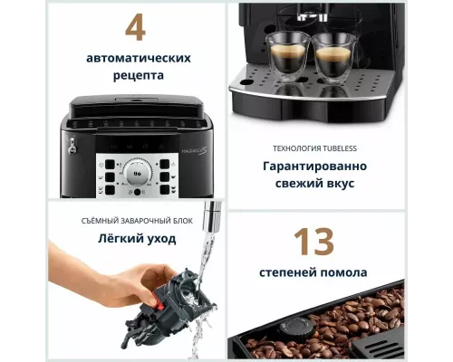 Кофемашина DeLonghi ECAM 22.110.B черный