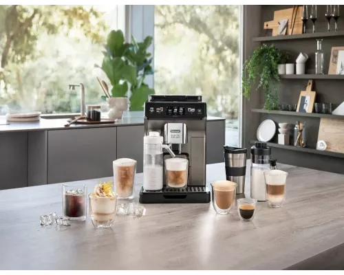 Кофемашина DeLonghi ECAM450.86.T черный/серебристый