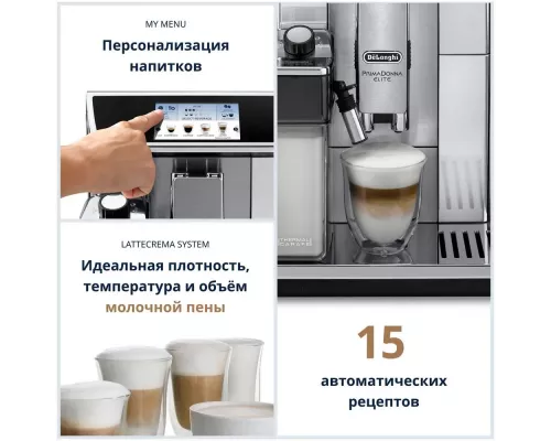 Кофемашина DeLonghi ECAM650.75.MS металлик/черный