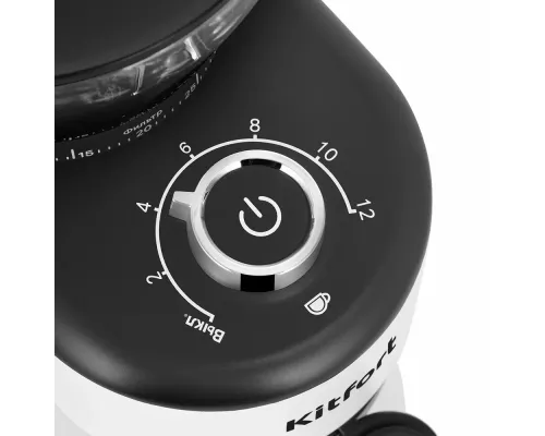 Кофемолка Kitfort КТ-7205 белый/черный