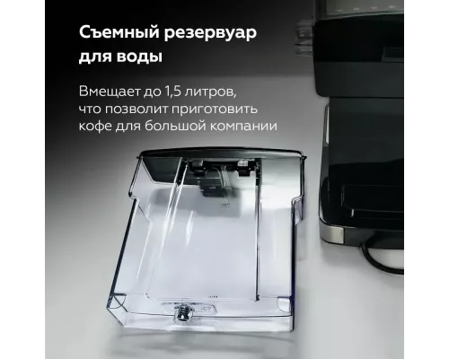 Кофеварка BQ CM1006 черный-стальной