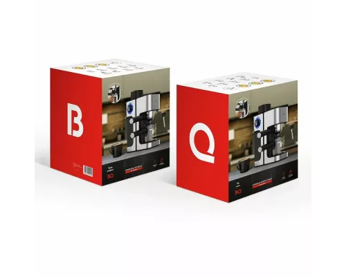 Кофеварка BQ CM4000 cтальной-черный