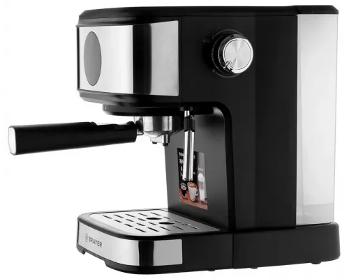 Кофеварка BRAYER BR1105 черный/серебристый