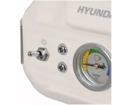 Кофеварка Hyundai HEM-5300 бежевый/серебристый