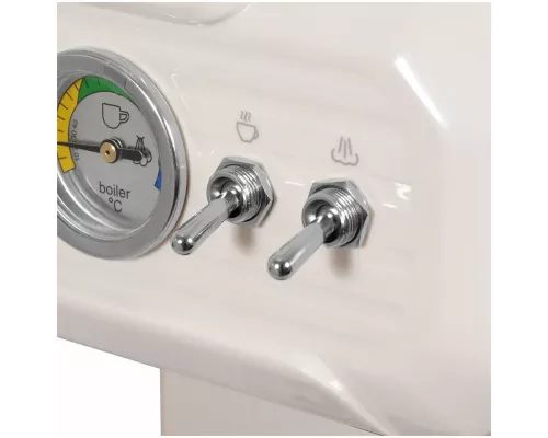 Кофеварка Hyundai HEM-5300 бежевый/серебристый