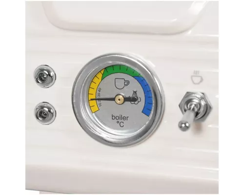 Кофеварка Hyundai HEM-5300 бежевый/серебристый