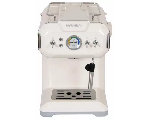 Кофеварка Hyundai HEM-5300 бежевый/серебристый