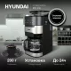 Кофеварка Hyundai HYD-1216 черный/серебристый