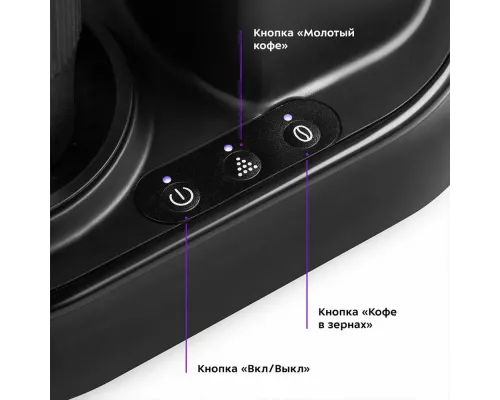 Кофеварка Kitfort КТ-7141 черный/нержавеющая сталь