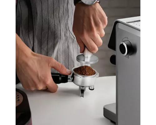 Кофеварка Kitfort КТ-7321 нержавеющая сталь/черный