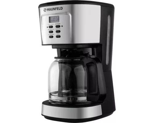 Кофеварка Maunfeld MF-722S серебристый/черный