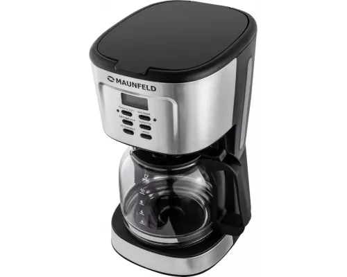 Кофеварка Maunfeld MF-722S серебристый/черный