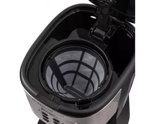 Кофеварка Maunfeld MF-722S серебристый/черный