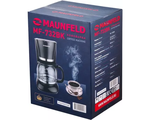 Кофеварка MAUNFELD MF-732BK черный