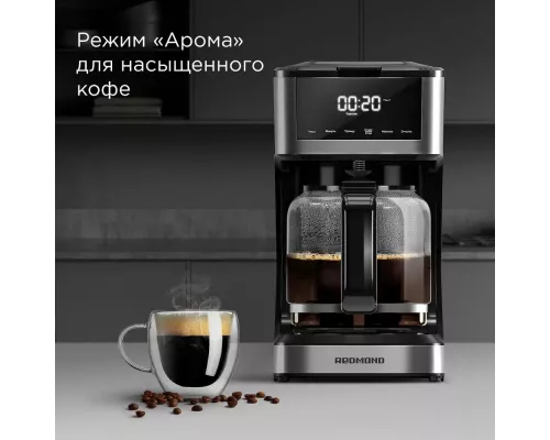 Кофеварка Redmond CM712 белый