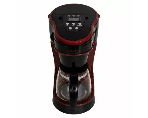 Кофеварка Supra CMS-0655 черный/красный