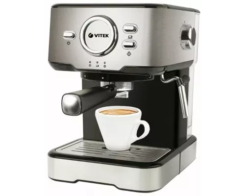 Кофеварка Vitek VT-1520 серебристый/черный