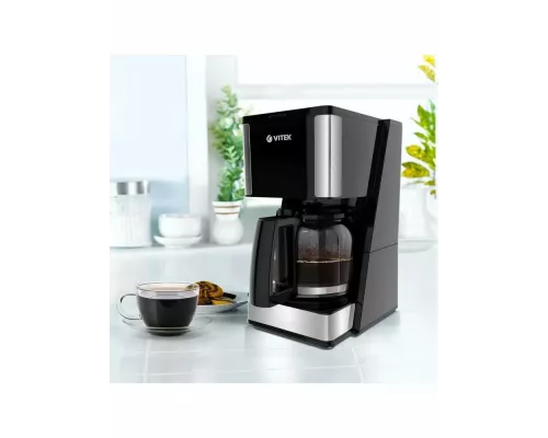 Кофеварка Vitek VT-8384 (MC) черный/серебро