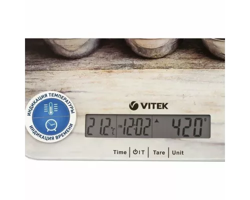 Кухонные весы Vitek VT-2429 бежевый/рисунок